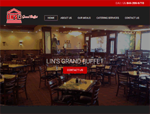 Tablet Screenshot of linsgrandbuffet.net